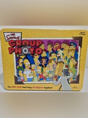 THE SIMPSONS - GROUP PHOTO GAME- COMPLETE SET IN TIN BOX